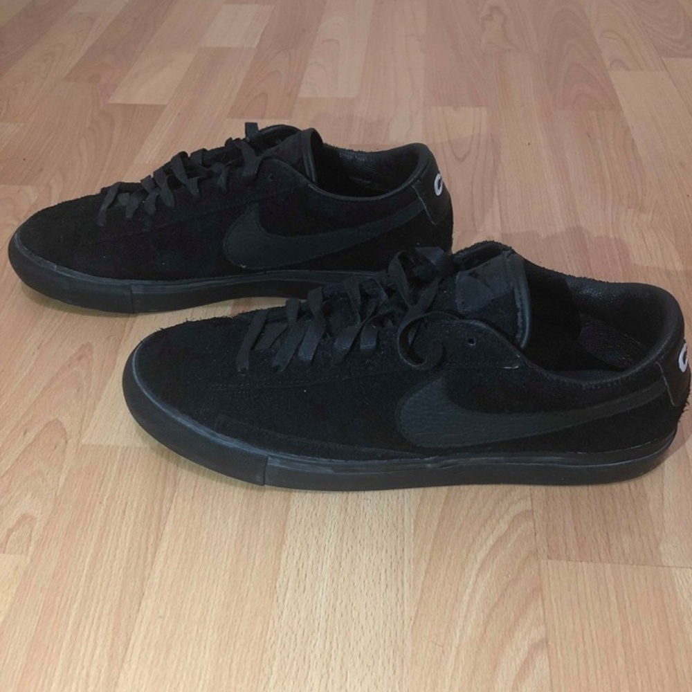 Comme Des Garcon X Nike Blazer Black Suede US 11